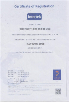 毅宁亮ISO9001